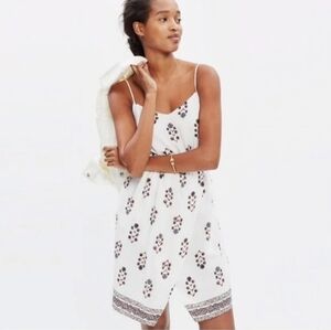 Madewell silk Sandstar dress In Vinefloral Peasant Cottagecore